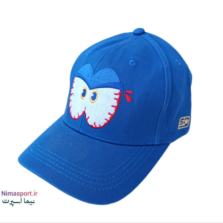 کلاه کتان گلدوزی چشم آبی