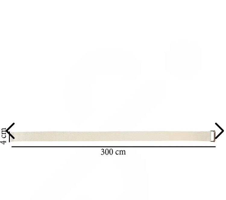 ابعاد کمربند یوگا کتان